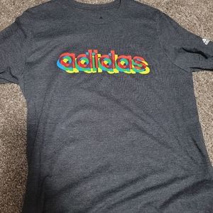 Adidas multi color shirt large